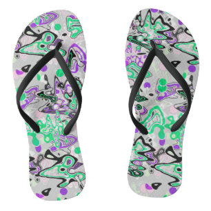 Abstrakter Spritzer Pinsel modern im Designstil Flip Flops