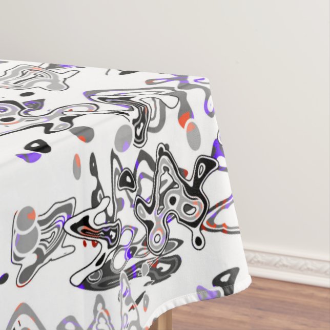 Abstrakter Spritzer Pinsel modern im Designstil Tischdecke (Beispiel)