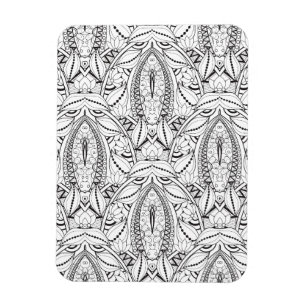 Abstrakter Stammdoodle Magnet