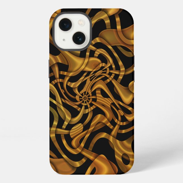 Abstrakter Steampunk iPhone Hülle (Rückseite)