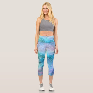 Abstrakter Stein aus flüssigem Marmor Textur Hinte Capri Leggings