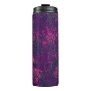 Abstrakter Stein Marmor mit Marinestextur, rosa vi Thermosbecher
