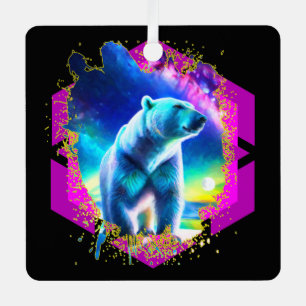 Abstrakter Stellar-Bär Ornament Aus Metall