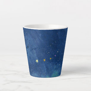 Abstrakter Sternenhimmel Wasserfarbnebel Milchtasse