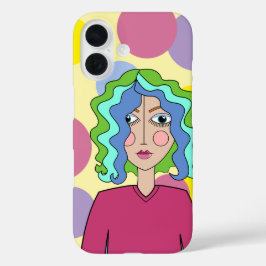 Abstrakter stilisierter iPhone/iPad Gehäuse iPhone 16 Hülle