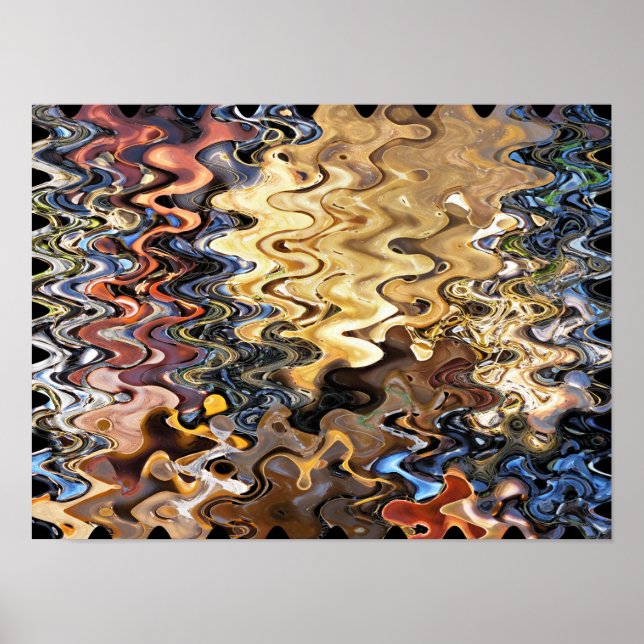 ABSTRAKTER STRAND POSTER (Vorne)