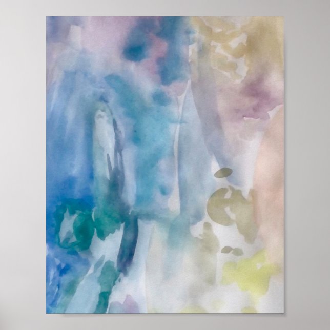 Abstrakter subterraner Malerausdruck Poster (Vorne)