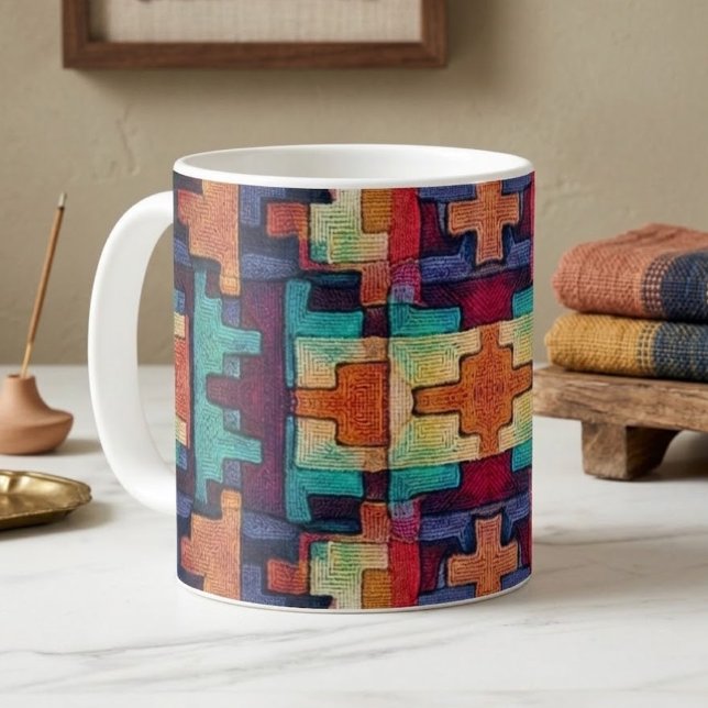 Abstrakter Südwesten  Kaffeetasse (Von Creator hochgeladen)