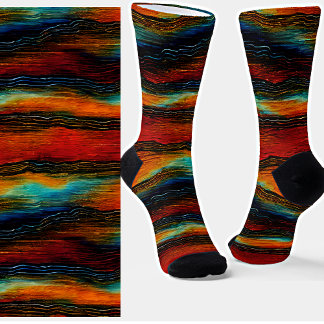 Abstrakter Südwesten Socken