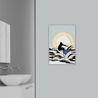 Abstrakter Surfer am Sonntag