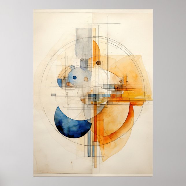 Abstrakter Surrealismus Expressionismus Venn Diagr Poster (Vorne)