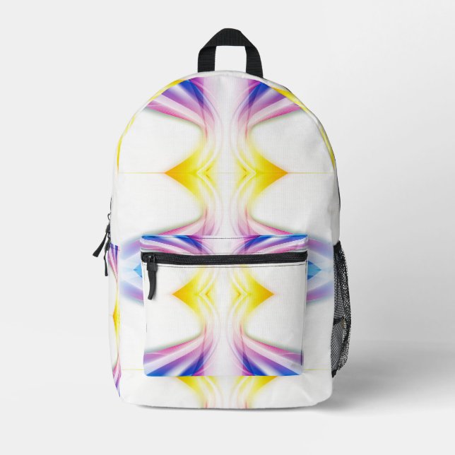 Abstrakter Swirl 1 Bedruckter Rucksack (Vorderseite)