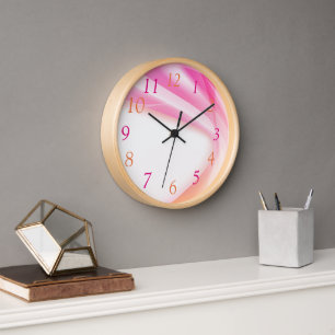 Abstrakter Swirl 3 Wanduhr