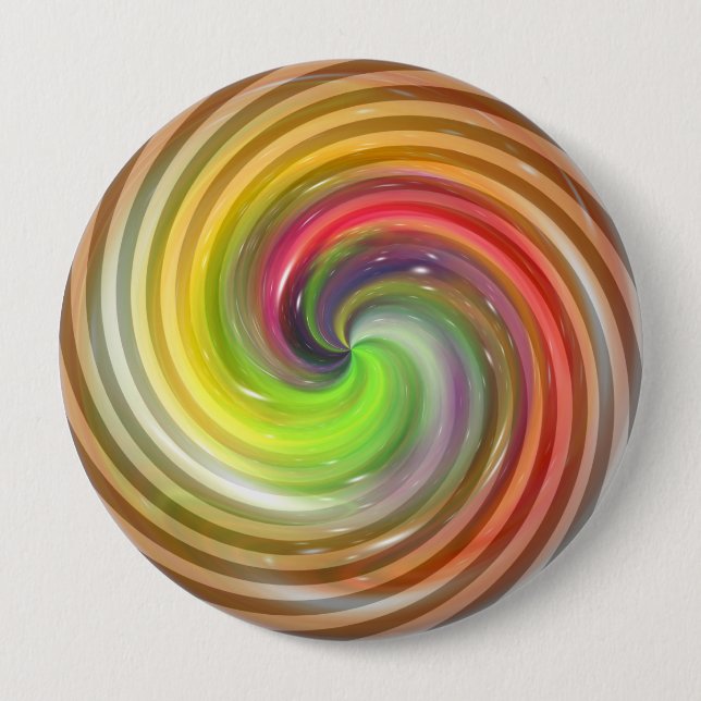 Abstrakter Swirl Art 2 Button (Vorderseite)