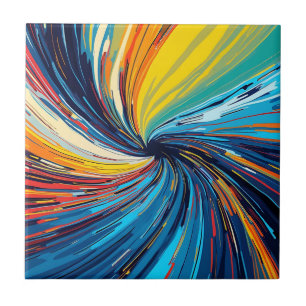 Abstrakter Swirl Fliese