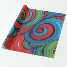 Abstrakter Swirl Geschenkpapier