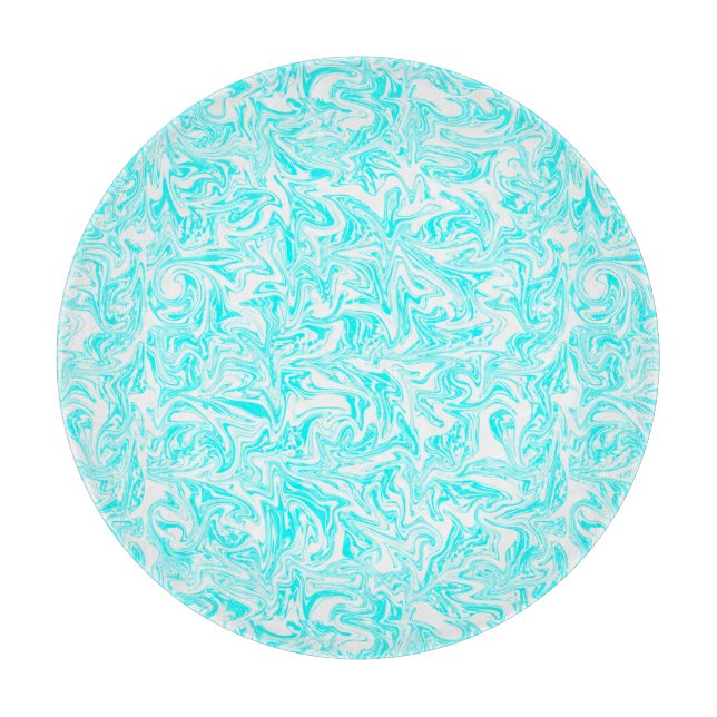 Abstrakter Swirl, individuell einstellbar Schneidebrett (Vorderseite)