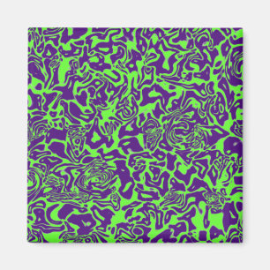 Abstrakter Swirl Magnet