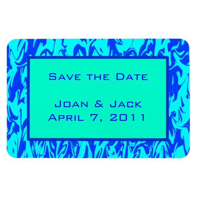 Abstrakter Swirl Magnet (Horizontal)