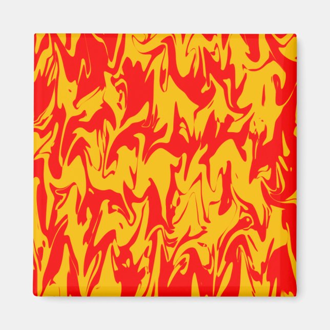 Abstrakter Swirl Magnet (Vorne)