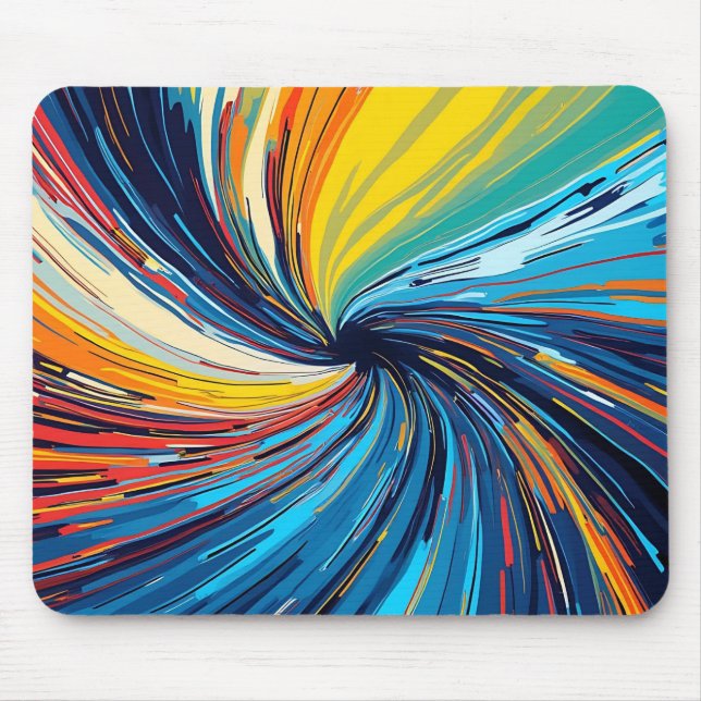 Abstrakter Swirl Mousepad (Vorne)