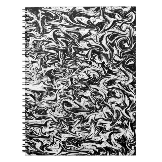 Abstrakter Swirl Notizblock (Vorderseite)