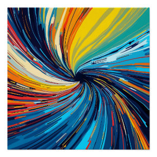 Abstrakter Swirl Poster