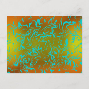Abstrakter Swirl Postkarte