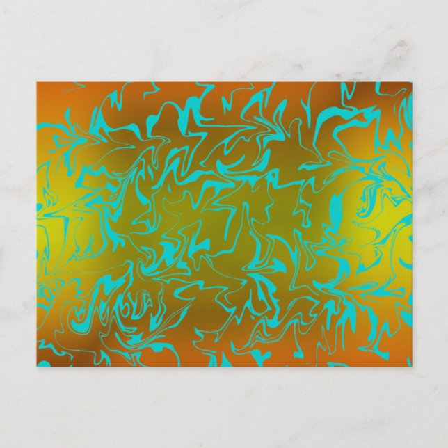 Abstrakter Swirl Postkarte (Vorderseite)