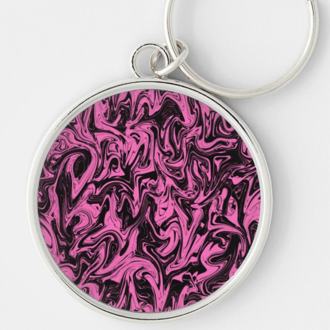 Abstrakter Swirl Schlüsselanhänger (Vorne)