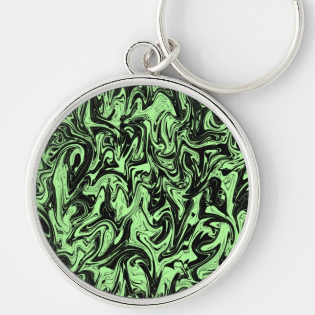 Abstrakter Swirl Schlüsselanhänger (Vorne)