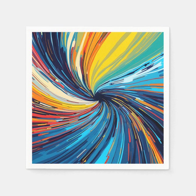 Abstrakter Swirl Serviette (Vorderseite)