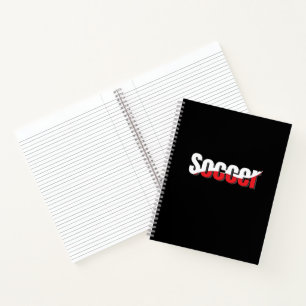 Abstrakter Swish - Word Art Notizbuch