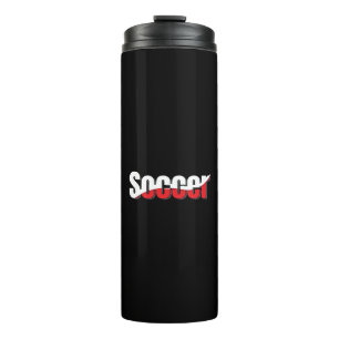 Abstrakter Swish - Word Art Thermosbecher
