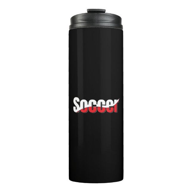 Abstrakter Swish - Word Art Thermosbecher (Vorderseite)