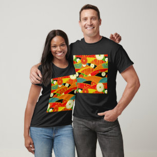 Abstrakter T - Shirt Magie Landschaft