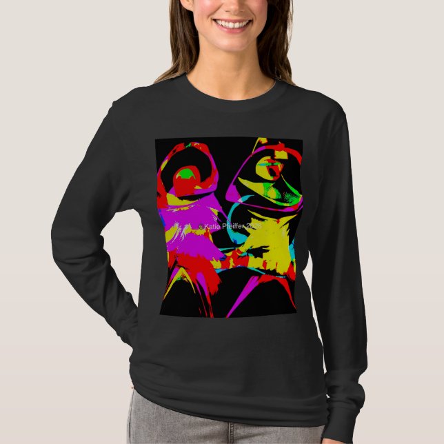Abstrakter Tanz T-Shirt (Vorderseite)