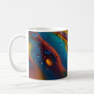 Abstrakter Tanz von Öl und Wasser Kaffeetasse