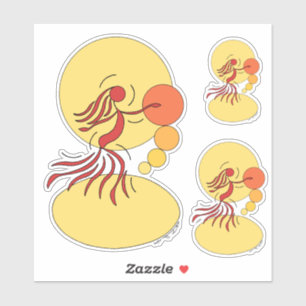 Abstrakter Tänzer Aufkleber