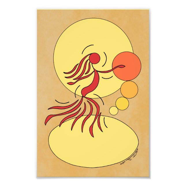 Abstrakter Tänzer Fotodruck (Vorne)