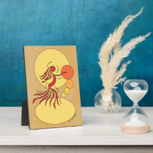 Abstrakter Tänzer Fotoplatte