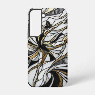 Abstrakter Tänzer Gold Monochrom Samsung Hüllen Galaxy Hülle