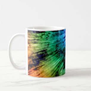Abstrakter Tie Dye Kaffeetasse