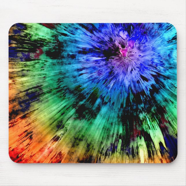 Abstrakter Tie Dye Mousepad (Vorne)