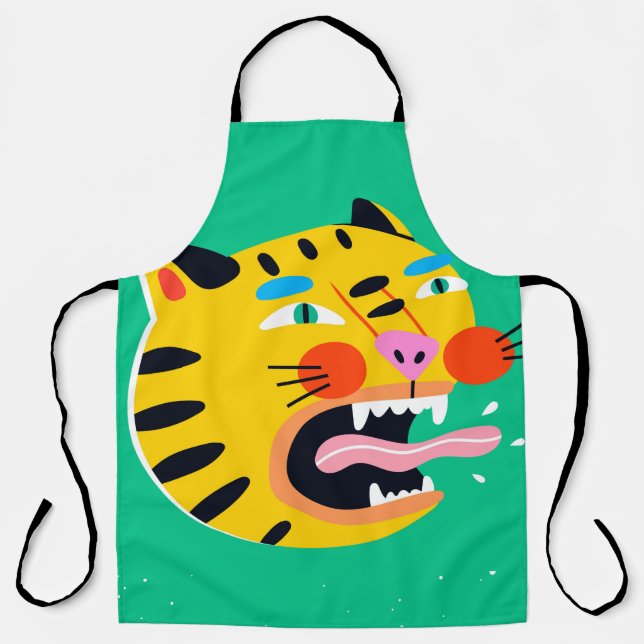 Abstrakter Tiger Schürze (Vorderseite)