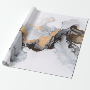 Abstrakter Tinte- und Acryl-Hintergrund. Trend 201 Geschenkpapier