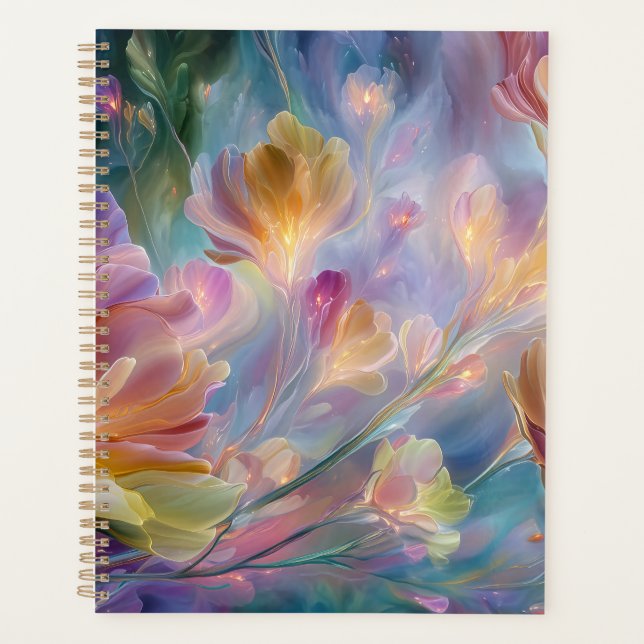 Abstrakter, traumhafter Blumengarten  Planer (Vorderseite)