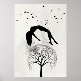 Abstrakter Traumkünstlerische Collage Poster