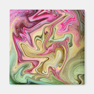 Abstrakter Tray von Süßigkeiten Magnet