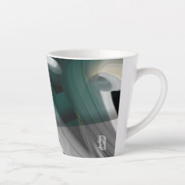 Abstrakter Trend der Latte Tasse Innendekoration G